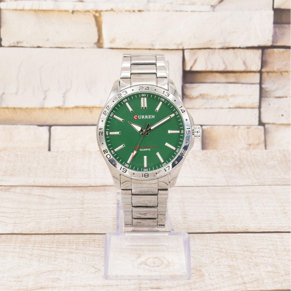 Живі фото годинника Curren 8452 Silver-Green 0