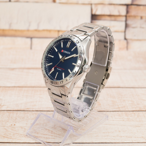 Годинник чоловічий Curren 8452 Silver-Blue-3