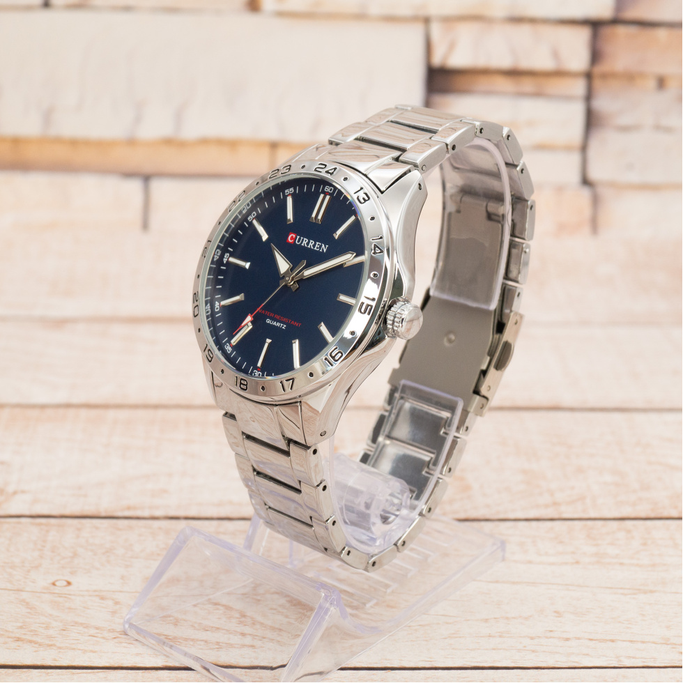 Живі фото годинника Curren 8452 Silver-Blue 1