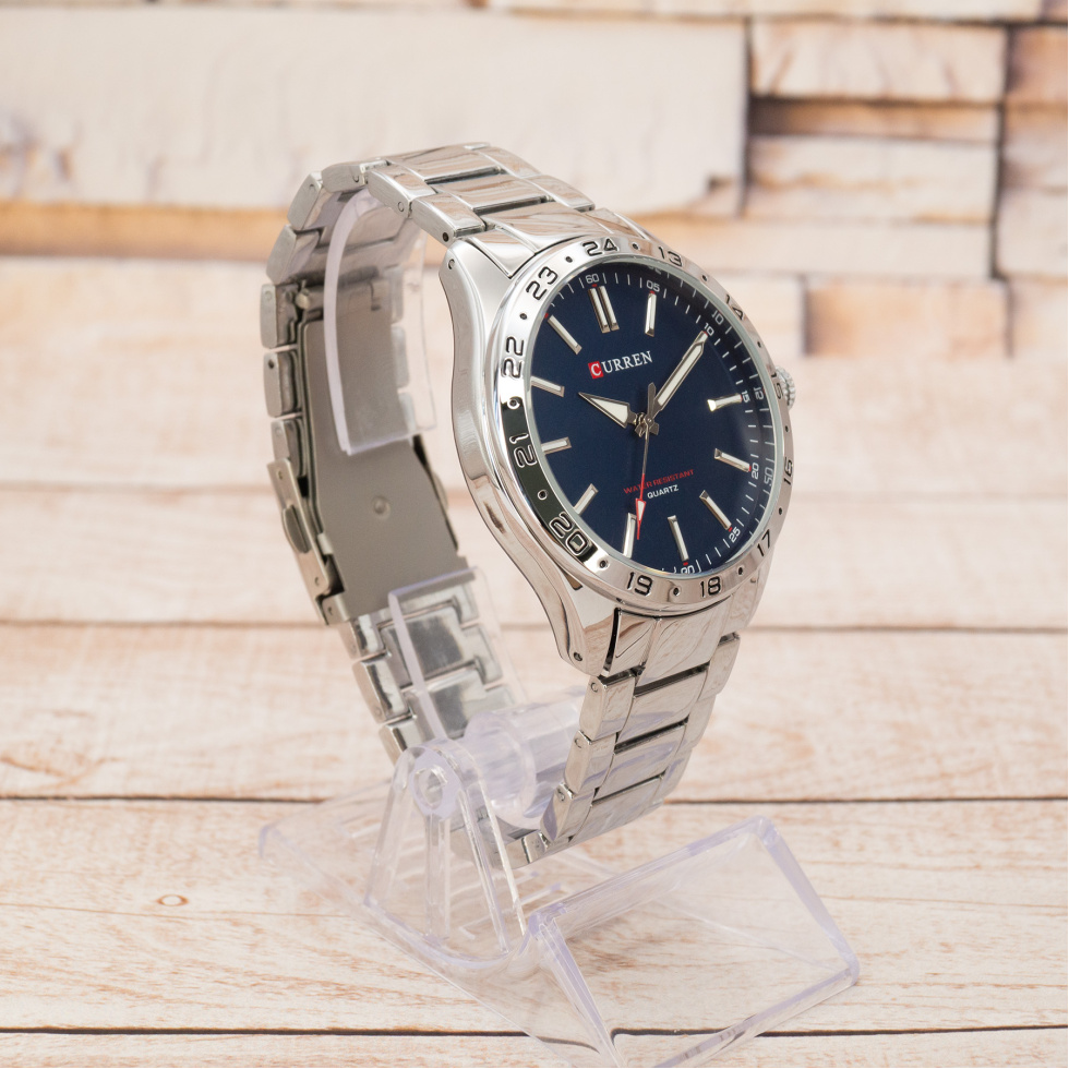 Живі фото годинника Curren 8452 Silver-Blue 2