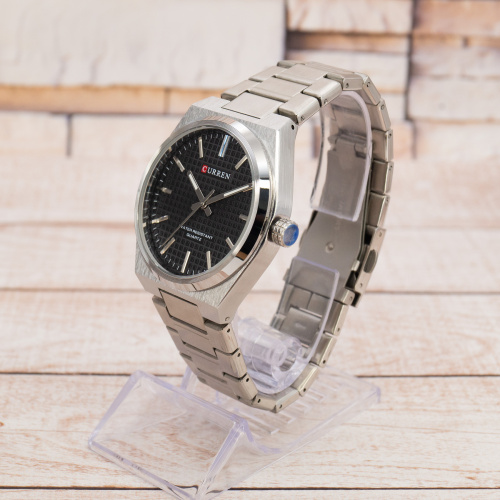 Часы мужские Curren 8439 Silver-Black-2