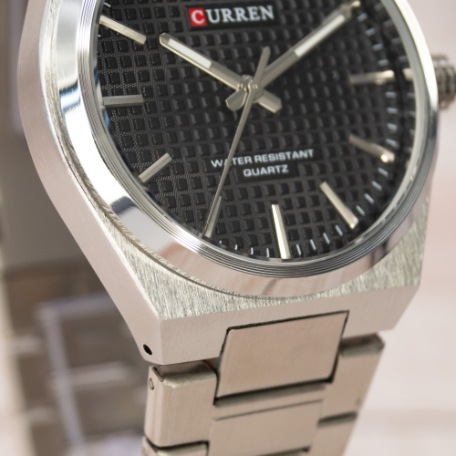 Часы мужские Curren 8439 Silver-Black-4