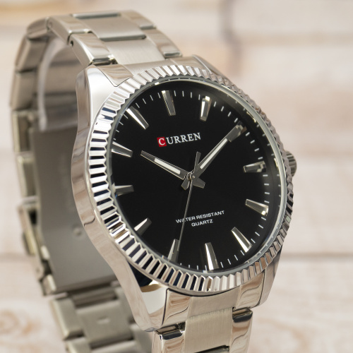 Часы мужские Curren 8425 Silver-Black Graf-5