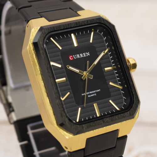 Часы мужские Curren 8457 Gold-Black-3
