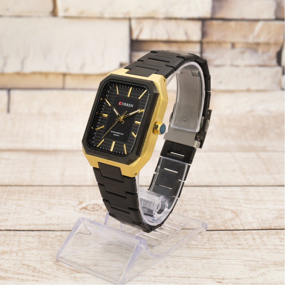 Живые фото часов Curren 8457 Gold-Black 1
