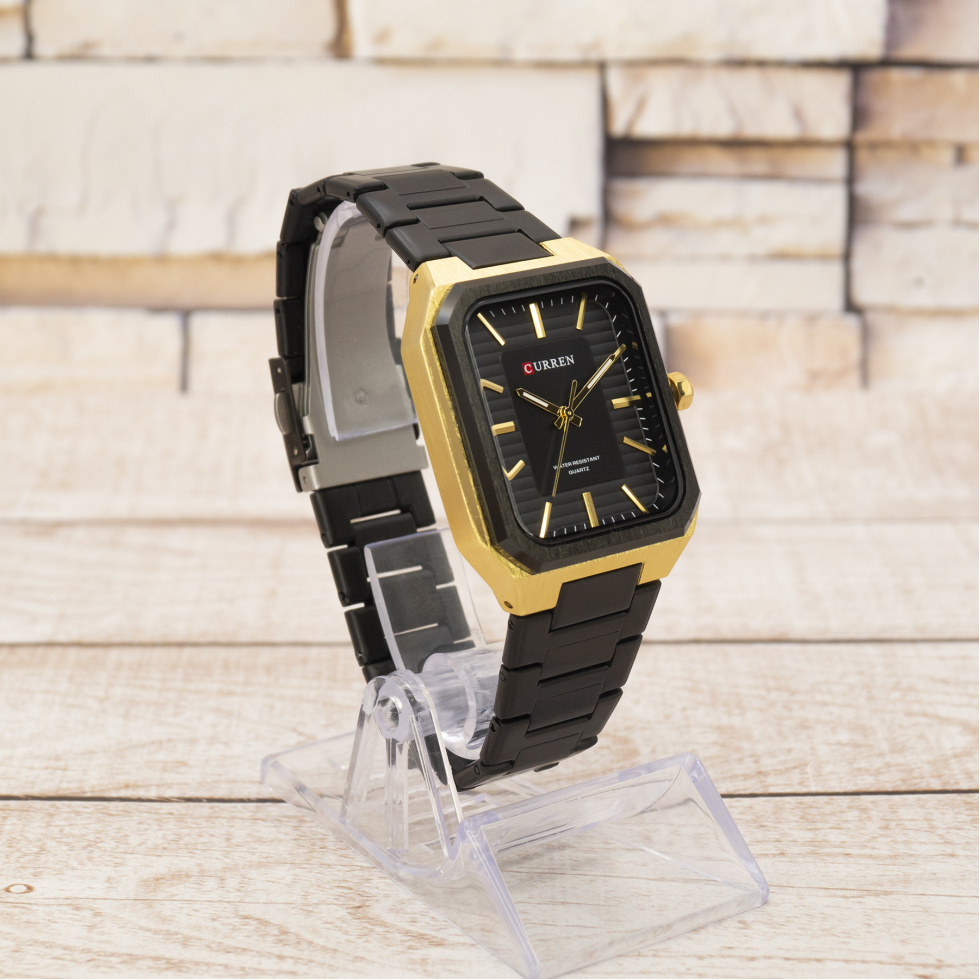 Живые фото часов Curren 8457 Gold-Black 2