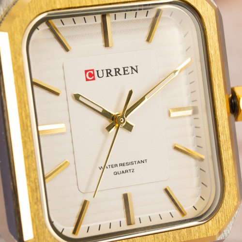 Часы мужские Curren 8457 Gold-White-3