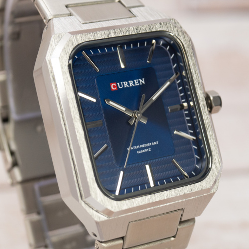 Часы мужские Curren 8457 Silver-Blue-5