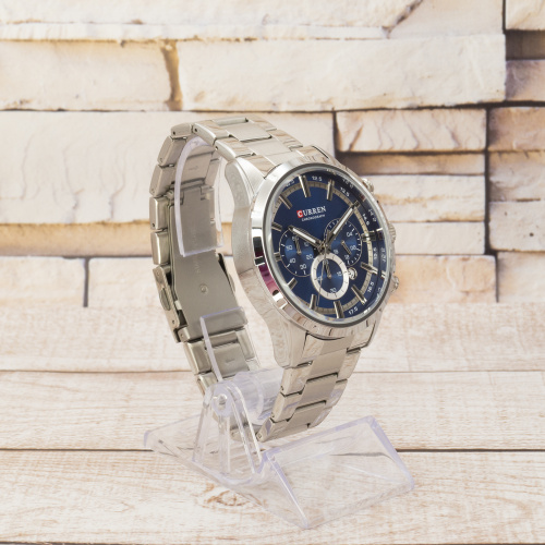 Часы мужские Curren 8355 Silver-Blue Flag-2