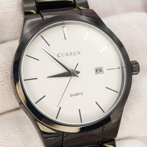 Часы мужские Curren 8106 Black-White-3