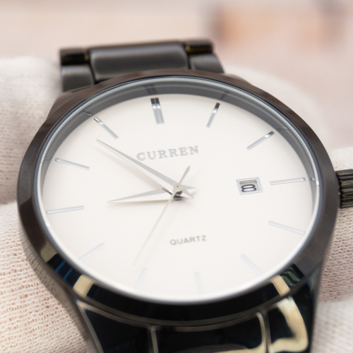 Часы мужские Curren 8106 Black-White-4