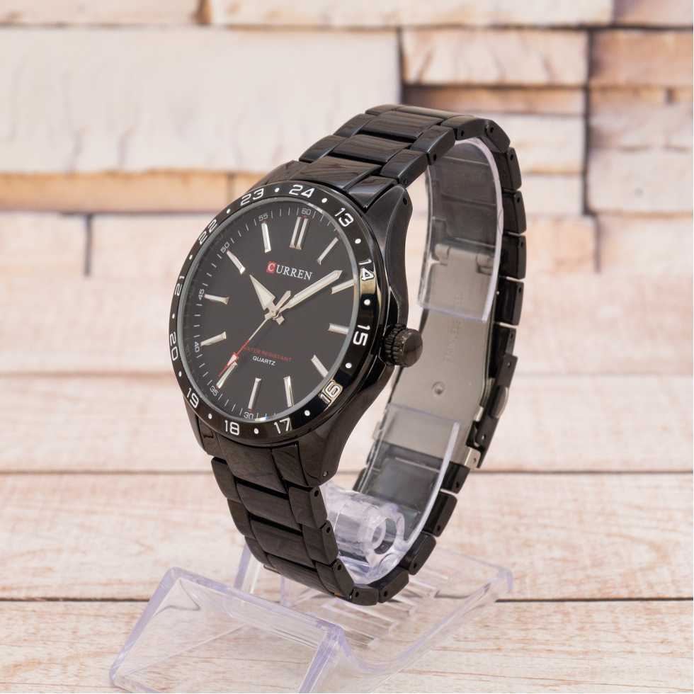 Живые фото часов Curren 8452 All-Black 1