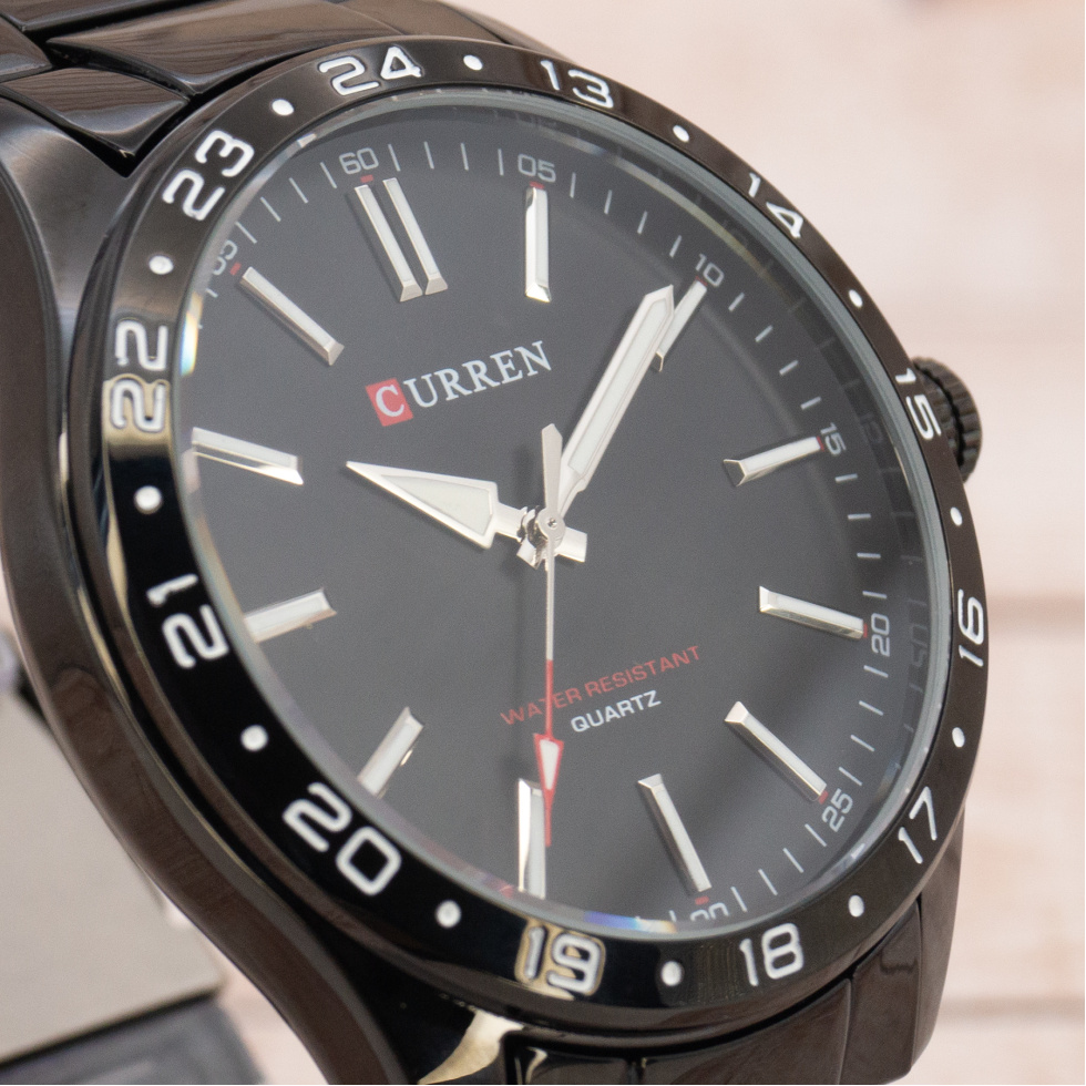 Живые фото часов Curren 8452 All-Black 3