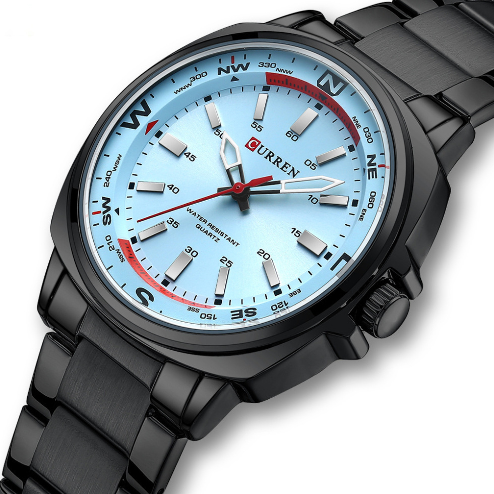 large Часы мужские Curren 8455 Black-Blue 0
