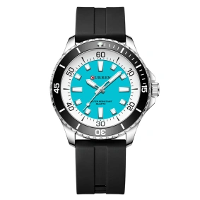  Curren 8448 Silver-Blue-Black