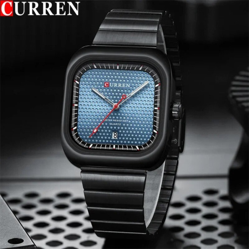 Часы мужские Curren 8460 Black-Blue-0