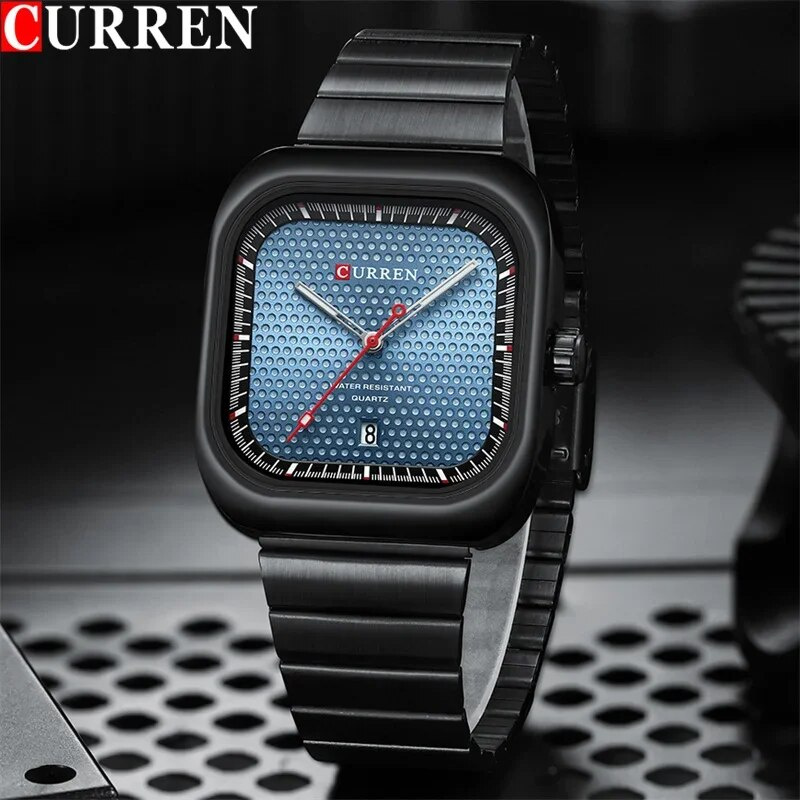large Часы мужские Curren 8460 Black-Blue 0