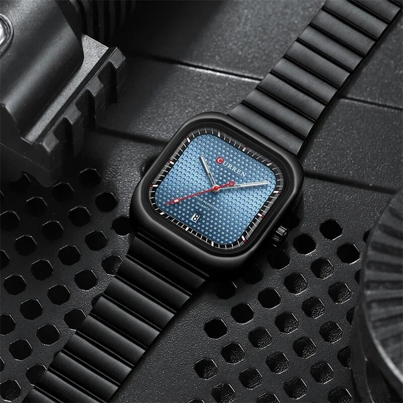 large Часы мужские Curren 8460 Black-Blue 1