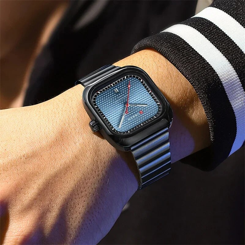 large Часы мужские Curren 8460 Black-Blue 2