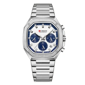  Curren 8459 Silver-White