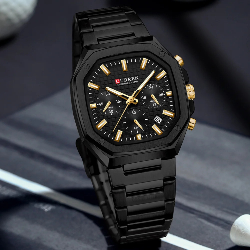 large Часы мужские Curren 8459 Black 0