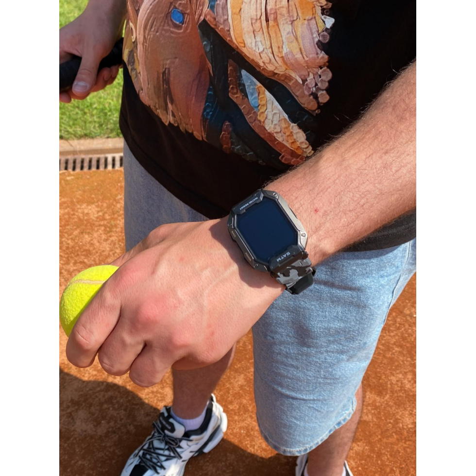Живые фото часов Modfit Warrior All Black Camo Band 1