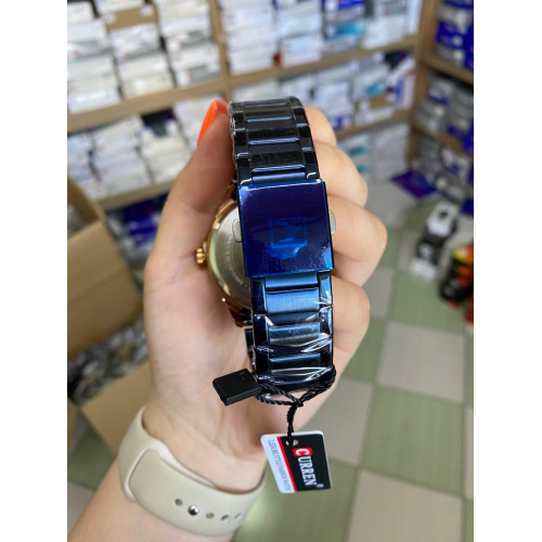 Часы мужские Curren 8423 Blue-Gold-4