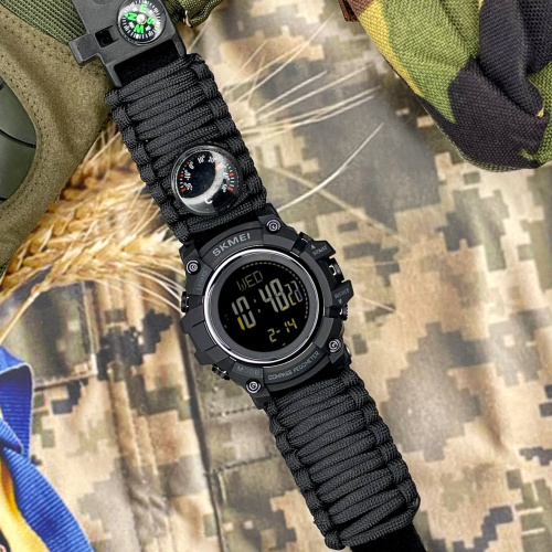 Годинник чоловічий Skmei 1356 Black-0