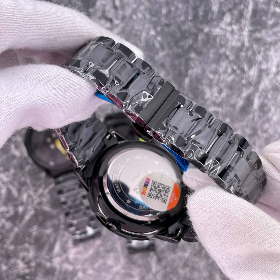 large Годинник чоловічий Skmei 1824BK Black 1
