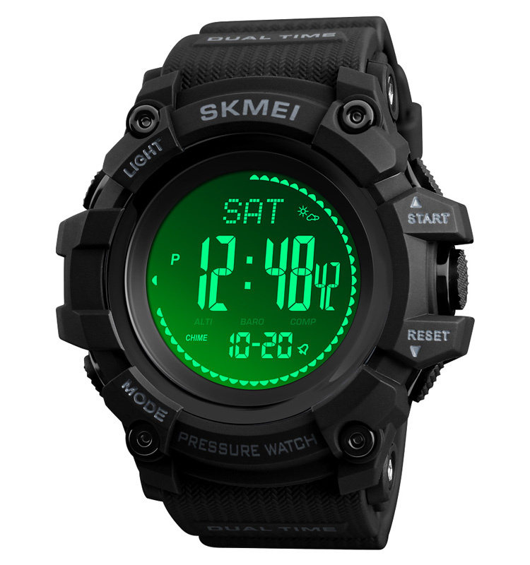 large Часы мужские Skmei 1358 Black Smart Watch Compass 0