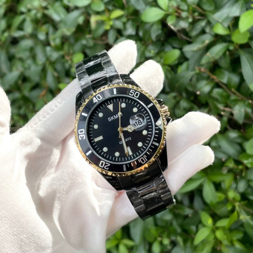 Часы мужские Skmei 1779GDBK Black-Gold-0