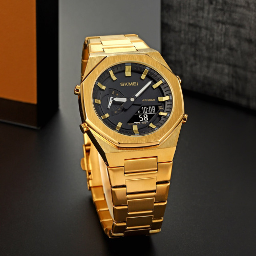 Часы мужские Skmei 1816 Gold-Black-0