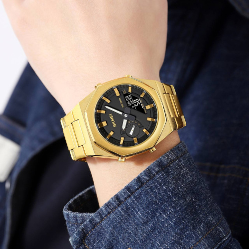 Часы мужские Skmei 1816 Gold-Black-2