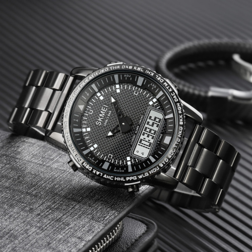 Часы мужские Skmei 1898BKWT Black-White-0