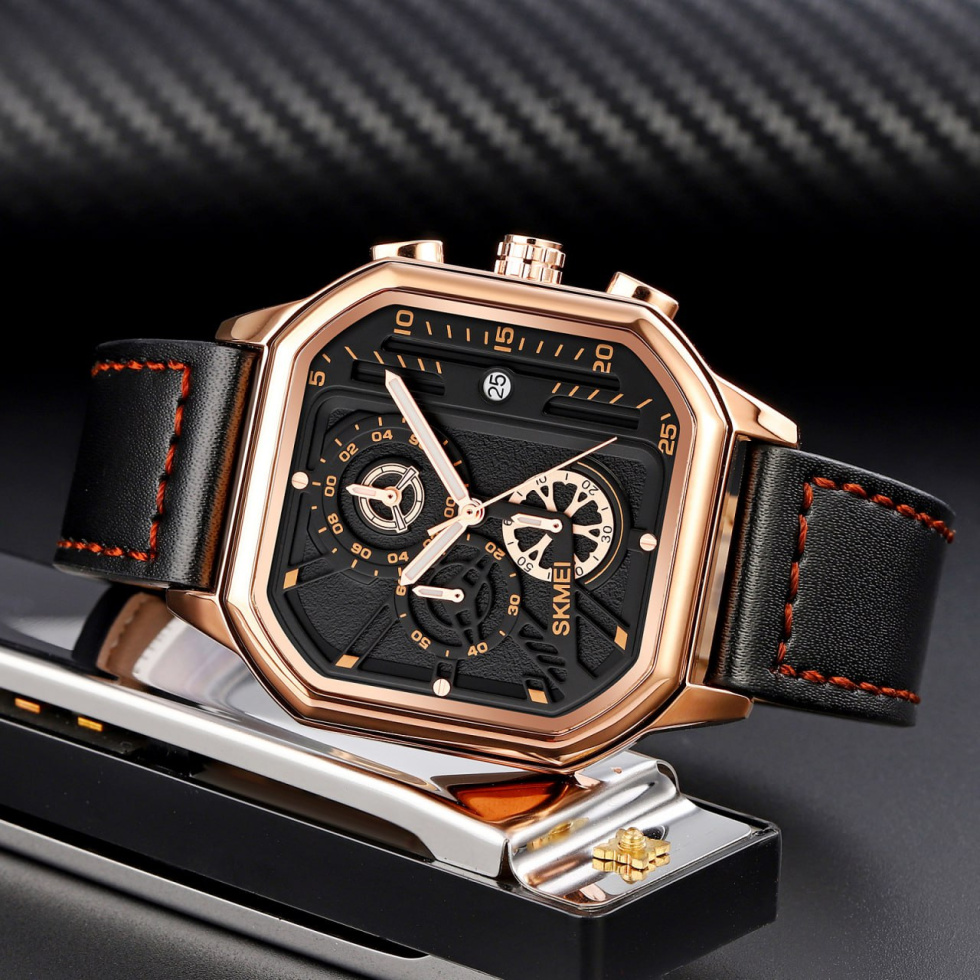 large Часы мужские Skmei 1963RG Rose-Gold 1
