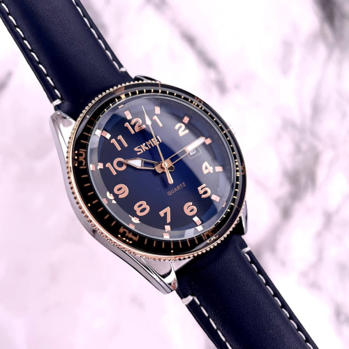 Часы мужские Skmei 9232LRGBU Rose-Gold Blue Leather-3