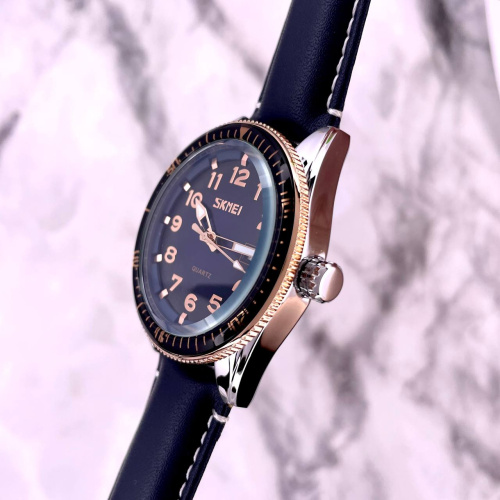 Часы мужские Skmei 9232LRGBU Rose-Gold Blue Leather-4