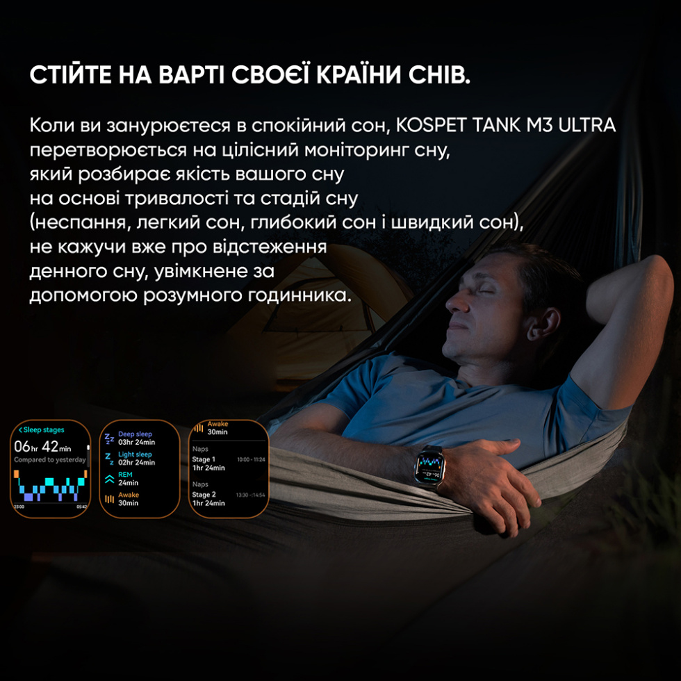 large Часы мужские Kospet TANK M3 ULTRA Black 8