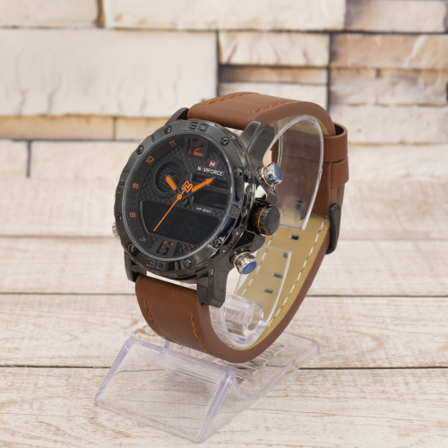 Часы мужские NaviForce NF9134M Brown-Orange-1