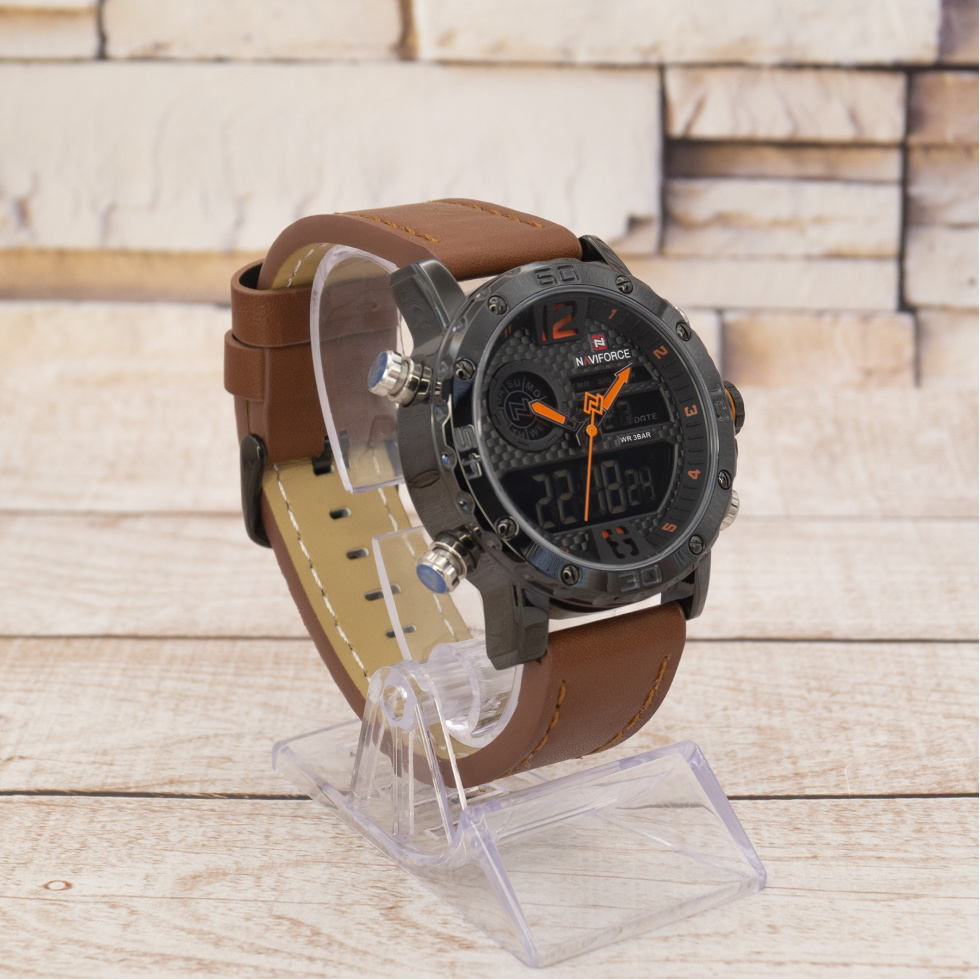 Живые фото часов NaviForce NF9134M Brown-Orange 2