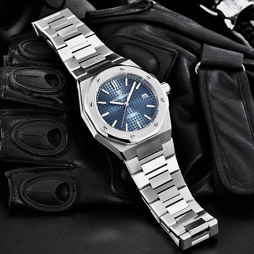 large Часы мужские Pagani Design PD-1673 Silver-Blue 1