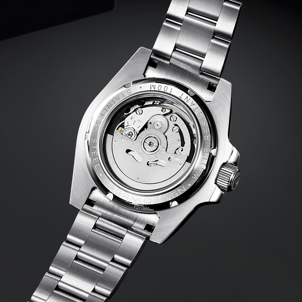 large Часы мужские Pagani Design PD-1661 Silver-Black 0
