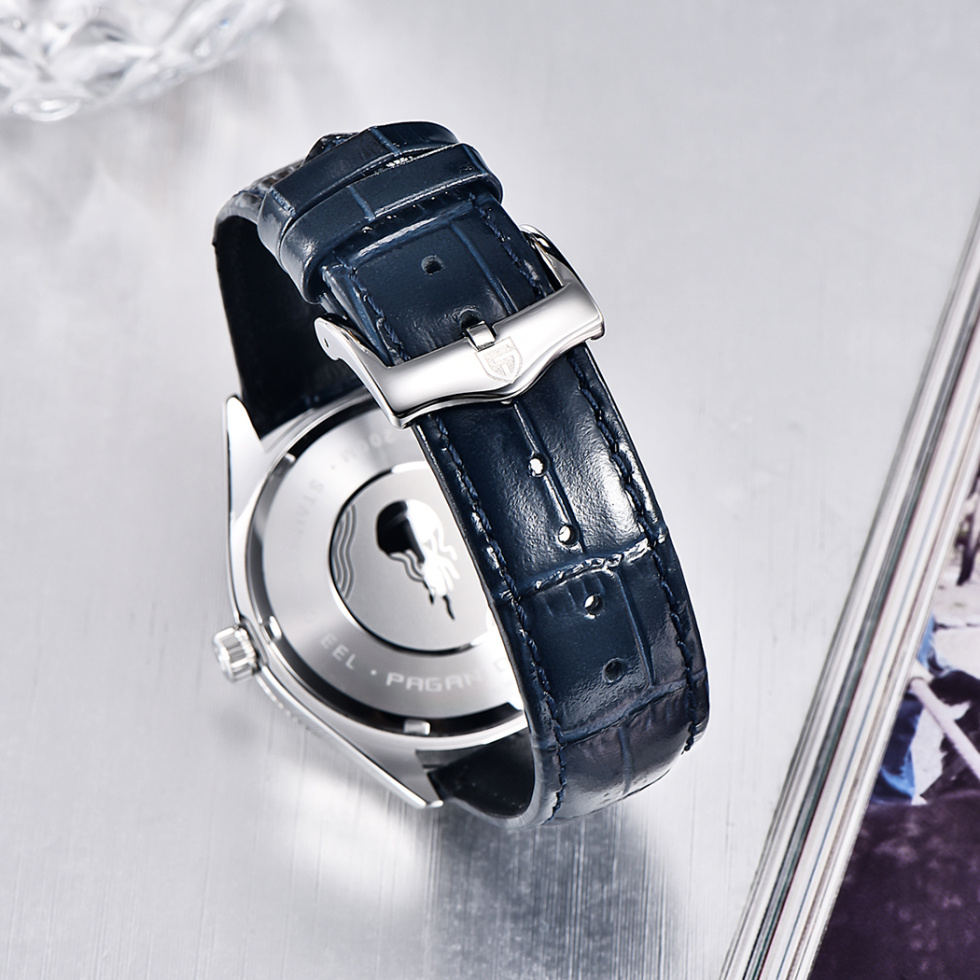 large Часы мужские Pagani Design PD-1689 Silver-Blue-Blue 2