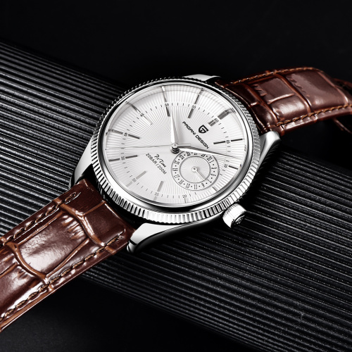Часы мужские Pagani Design PD-1689 Silver-White-Brown-0