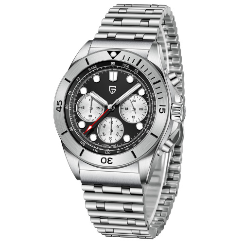 Часы мужские Pagani Design PD-1705-1 Silver-Black Steel