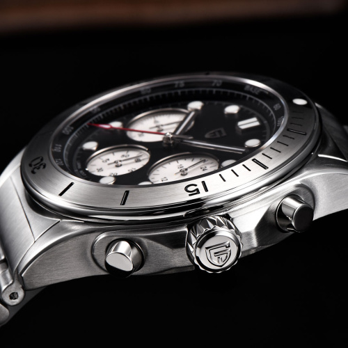 Часы мужские Pagani Design PD-1705-1 Silver-Black Steel-3