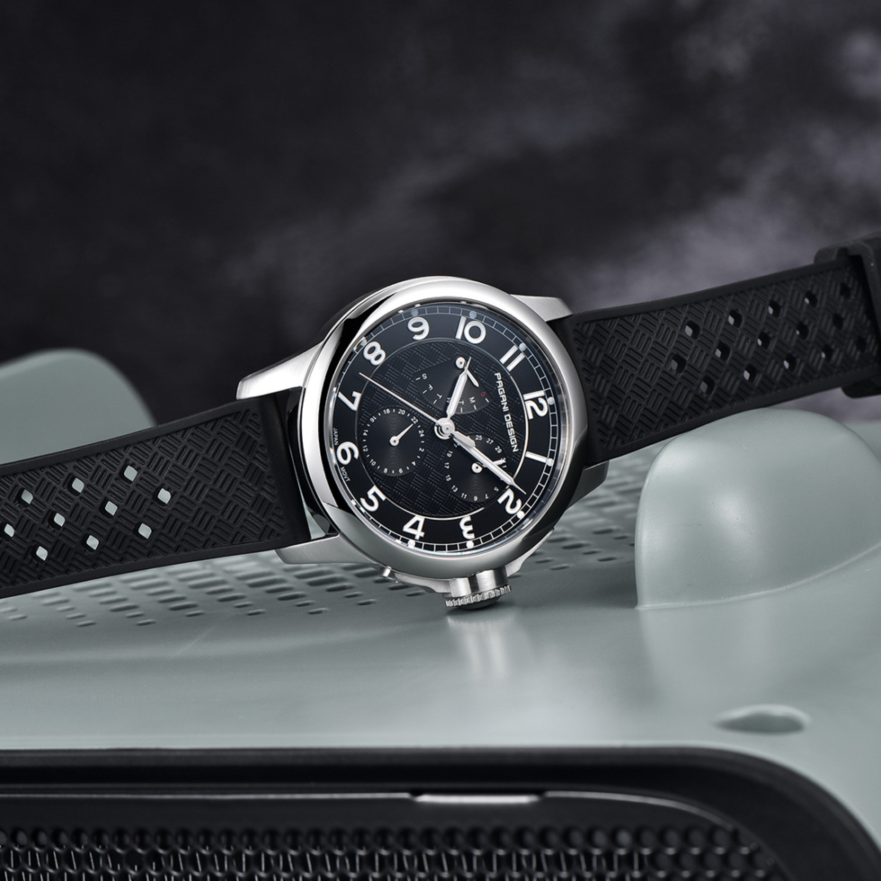 large Часы мужские Pagani Design PD-1780 Black-Silver-Black 1