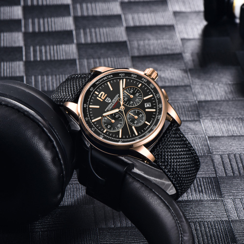 Часы мужские Pagani Design YS008 Rose Gold-Black-2