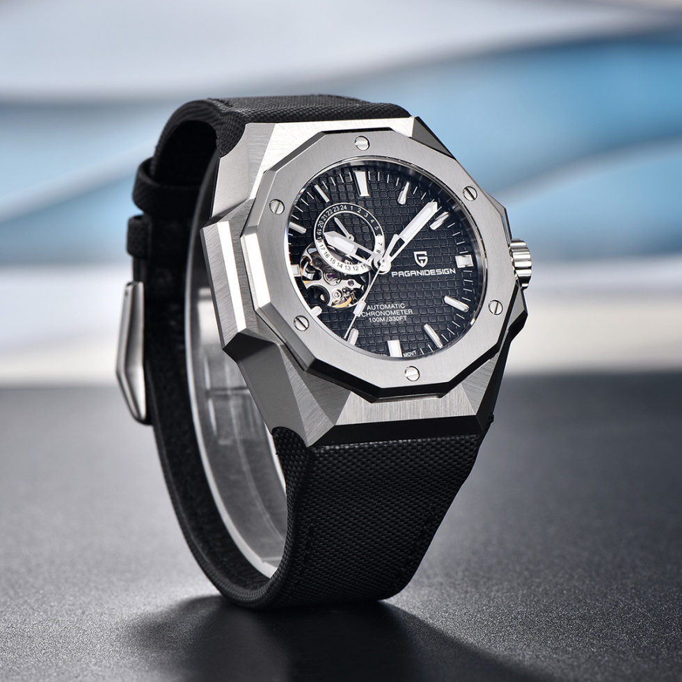 large Часы мужские Pagani Design PD-YS010 Silver-Black 0