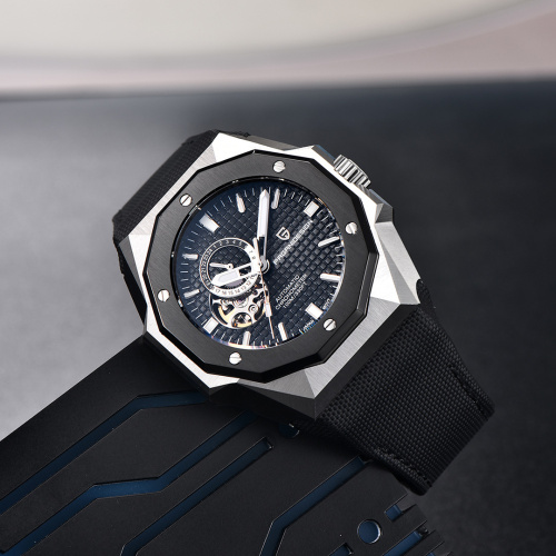 Годинник чоловічий Pagani Design PD-YS010 Silver-Black-Black-1